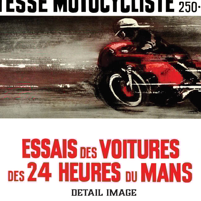 24 Hours du Mans Print | Alexis Kow | 1968 | Vintage Poster | Wall Art Print | Home Decor