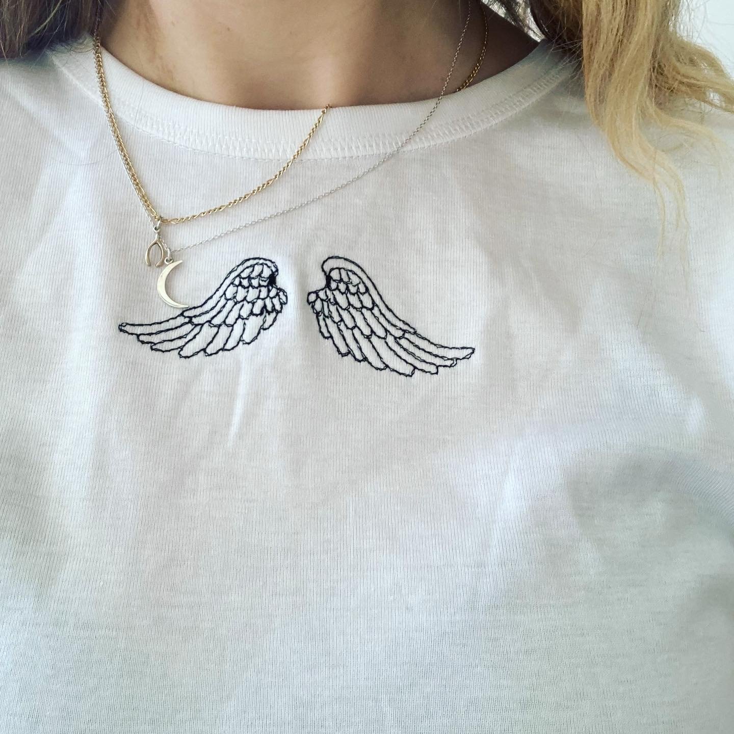Image of Angel Wings White T-shirt 