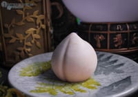 "Meol" - Sweet Peach Bun Moisturising Pure Castile Oatmeal Soap