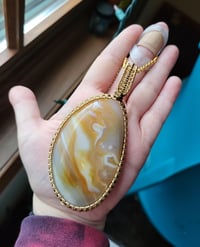 Image 5 of Large Golden Agate Pendant 