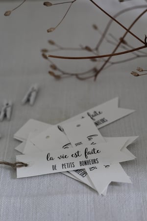 Image of Etiquette bannière LA VIE EST FAITE ... (BNNRLVPB1)