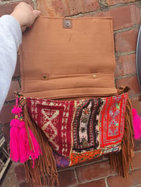 Image 3 of Tribal bodycross bag Kantha fabric 