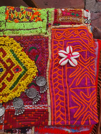 Image 5 of Tribal bodycross bag Kantha fabric 