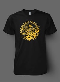 "The Jonnie_Rockit EP" "Limited Run"  Yellow EP cover on Black Tshirt 
