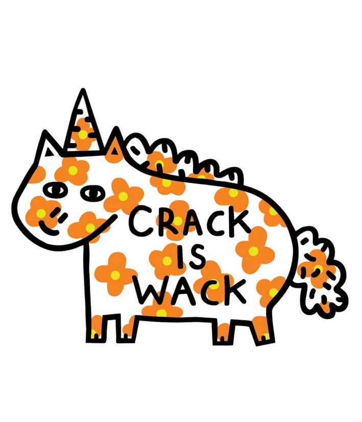 Image of Crack is Wack Limited Edition Vinyl Sticker