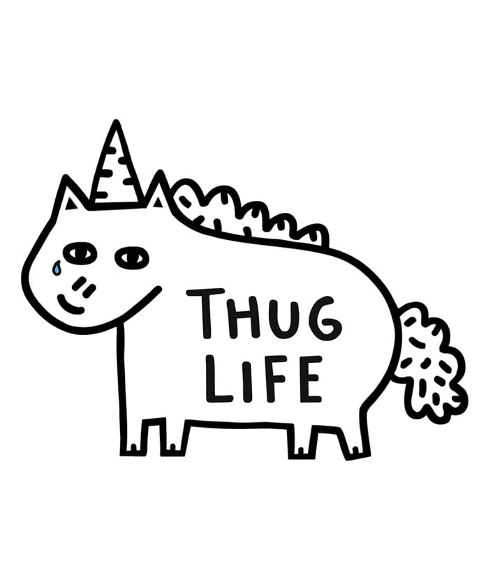 Image of Thug Life Limited Edition Vinyl Sticker
