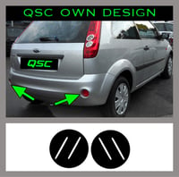 Image 2 of X2 Mk6 Ford Fiesta rear reflector overlay decals 