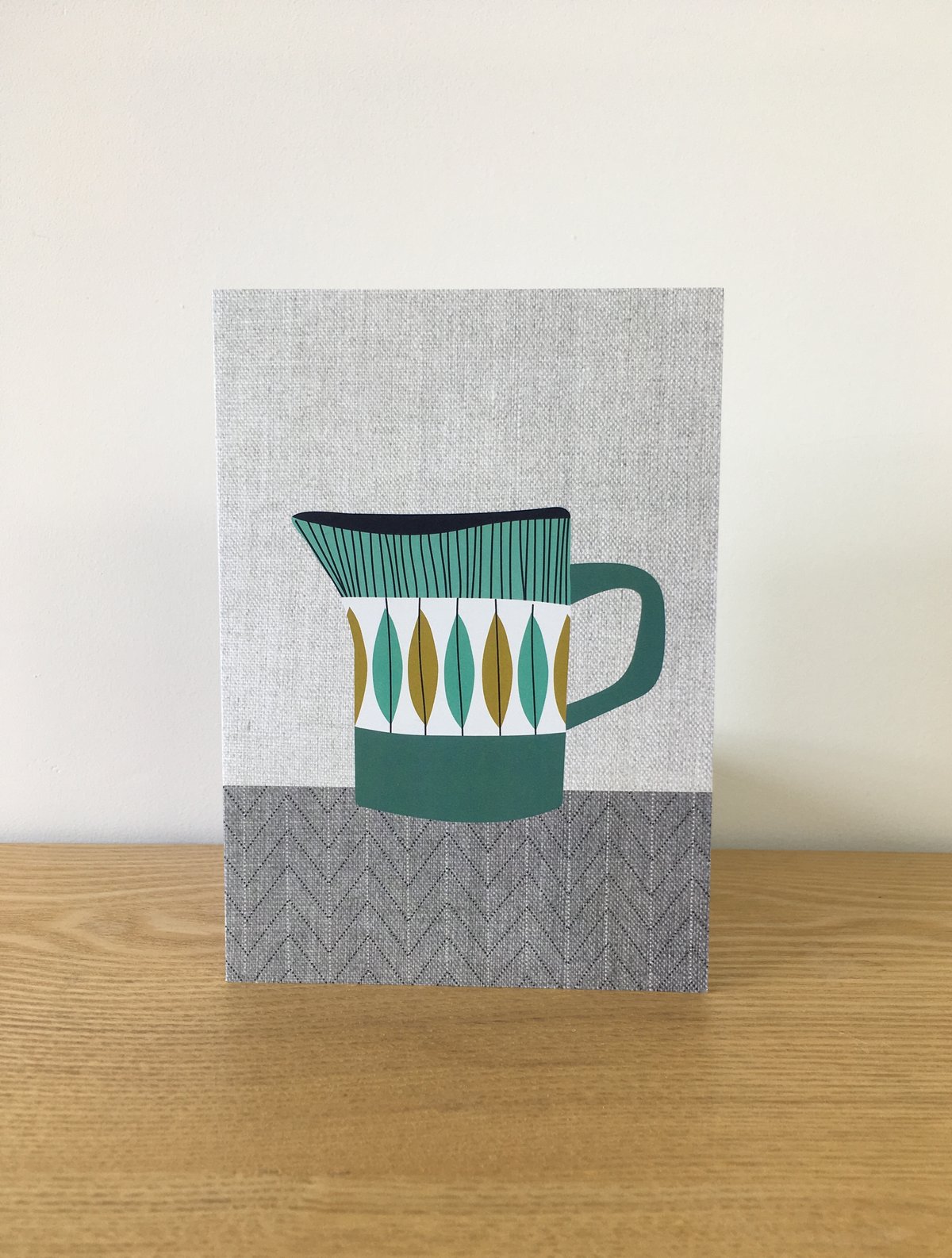 Coffee Pot Cards - Orange Kettle, Yellow Stripe, Dotty Red, Vertical Leaf & Totem Olive