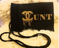 Gold Glitter Cunt Purse