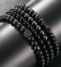 Image 3 of Men's Beaded Crown Bracelet Sets 