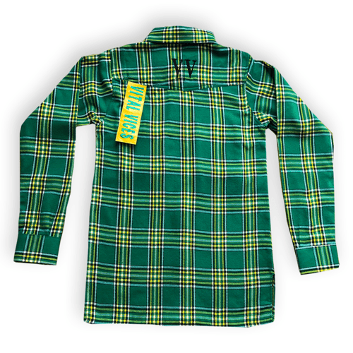 Image of Emerald Green Essential Zip Up Flannel