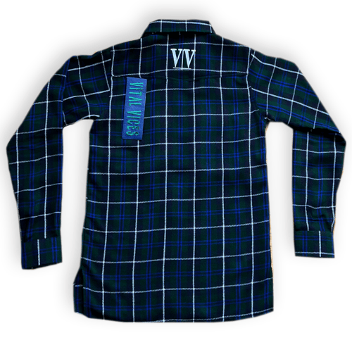 Image of Indigo Blue Essential Zip Up Flannel