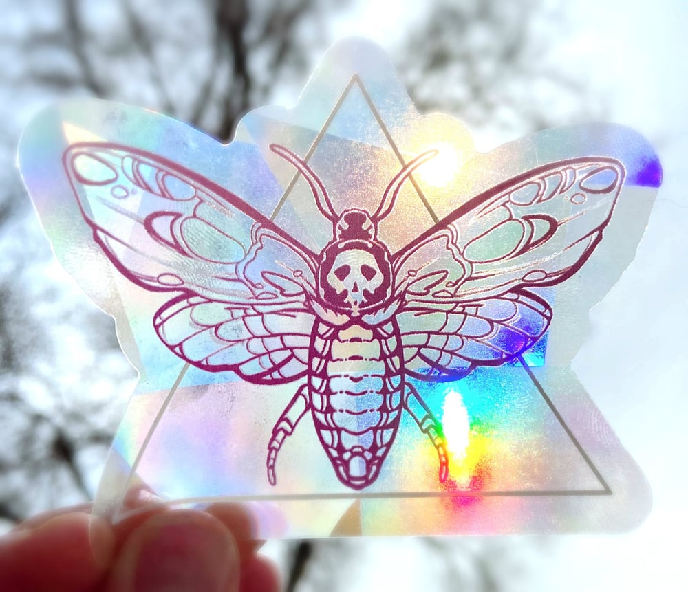 Moth Suncatcher, Rainbow Maker Decal