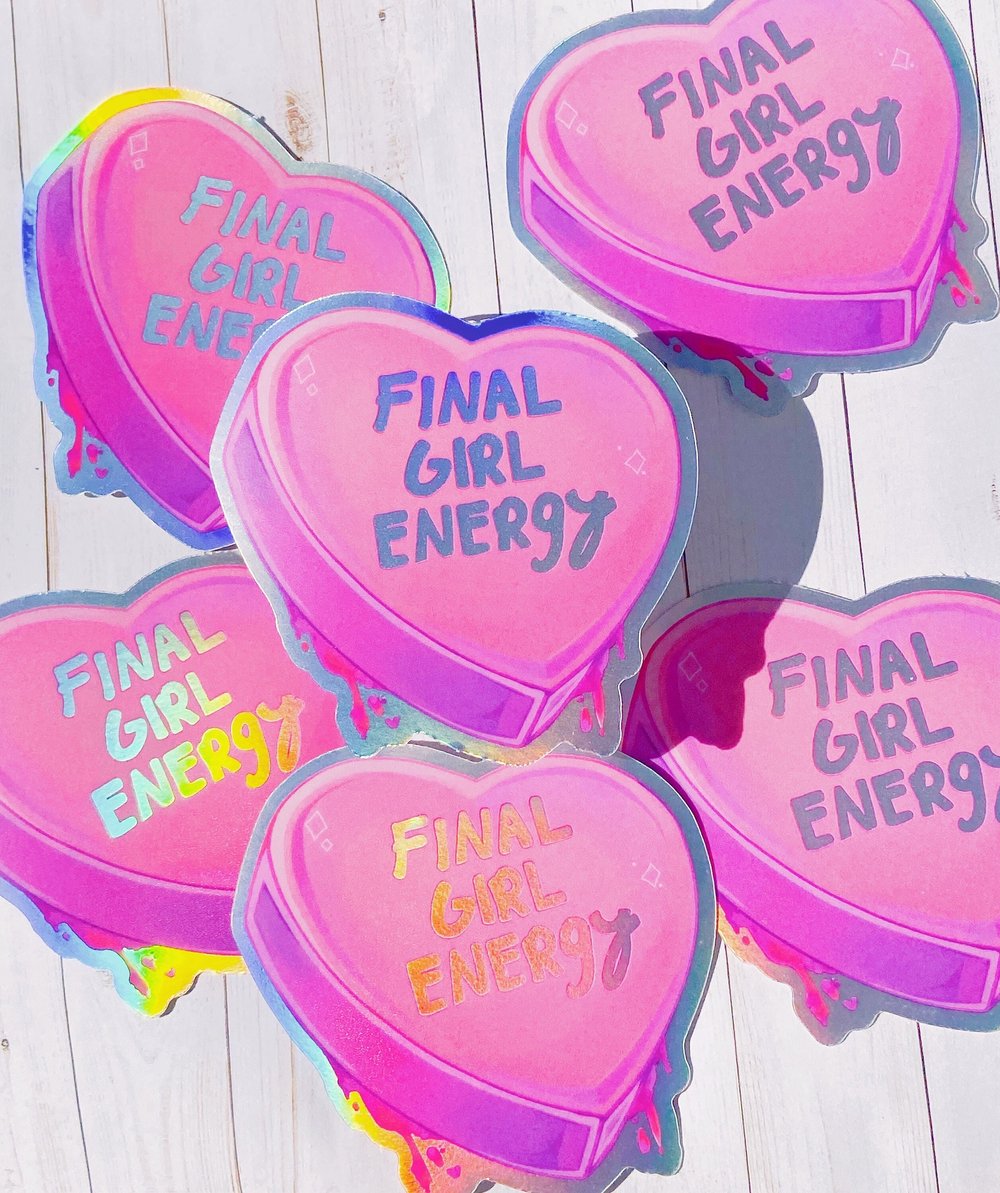 Holographic Final Girl Vinyl Sticker