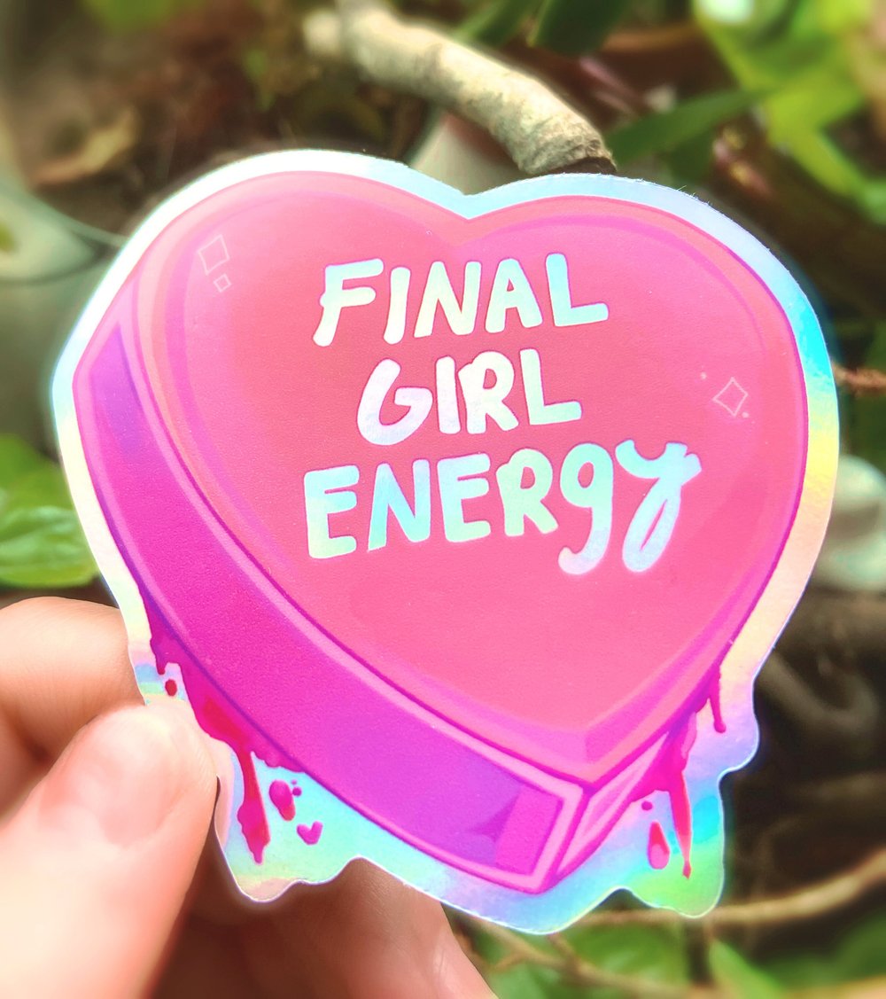 Holographic Final Girl Vinyl Sticker