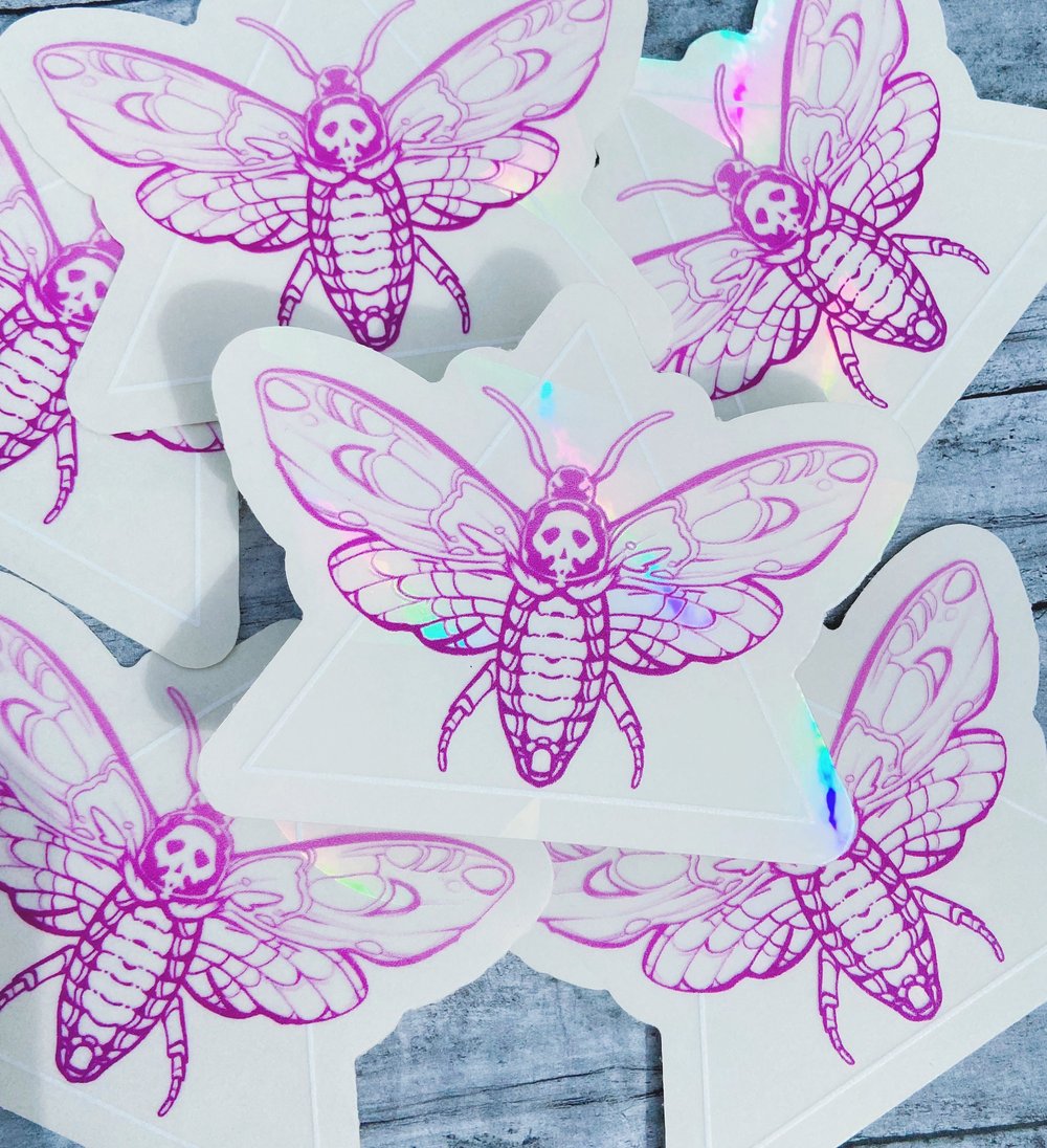 Moth Suncatcher, Rainbow Maker Decal