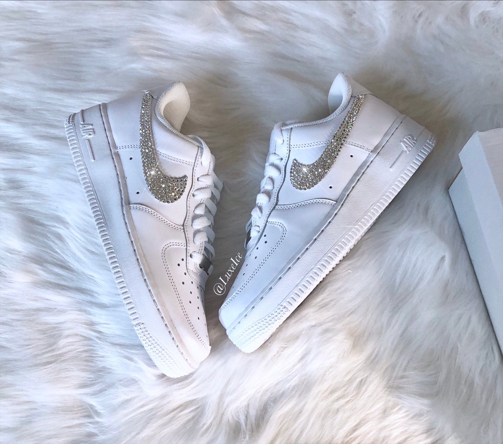 Nike Air Force 1 '07 Women's Shoes White with Swarovski