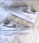 Image of Nike Air Force 1 '07 Women's Shoes White with Swarovski Crystals.