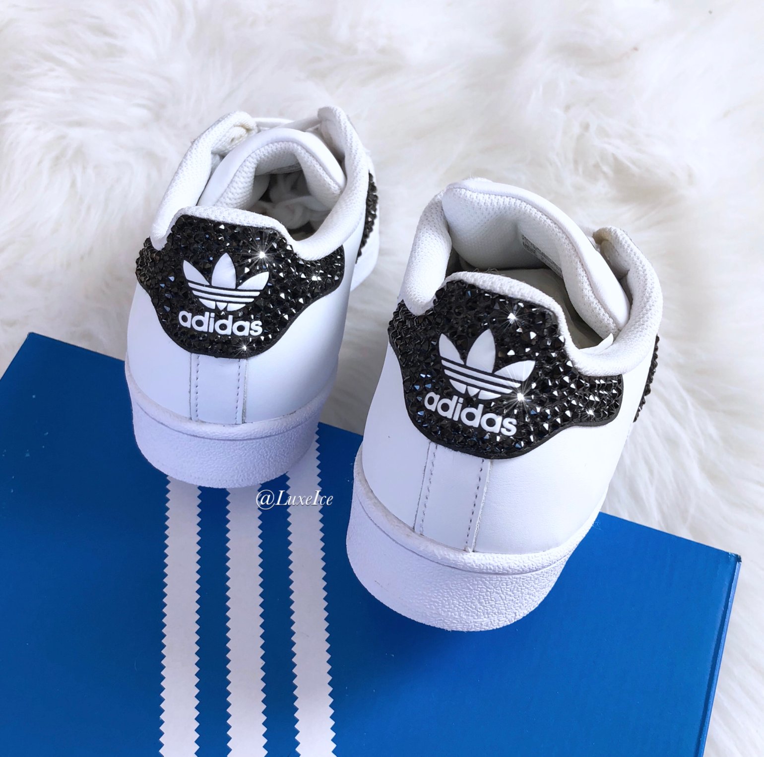 Adidas Superstar Shoes Women's with Swarovski Crystals. | Luxe Ice Adidas Superstar Shoes Women's with Swarovski Crystals. | Luxe Ice
