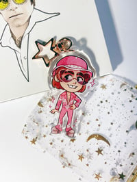 Image 2 of [LAST ONE!] Elton John Double-Sided 2.5in Acrylic Charm