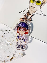 Image 3 of [LAST ONE!] Elton John Double-Sided 2.5in Acrylic Charm