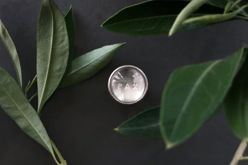 Image of ''Peace'' silver ring with rock crystal · PAX ·