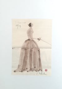 Image 1 of Print "Mujer con vestido"