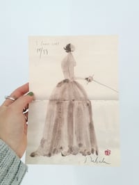 Image 2 of Print "Mujer con vestido"