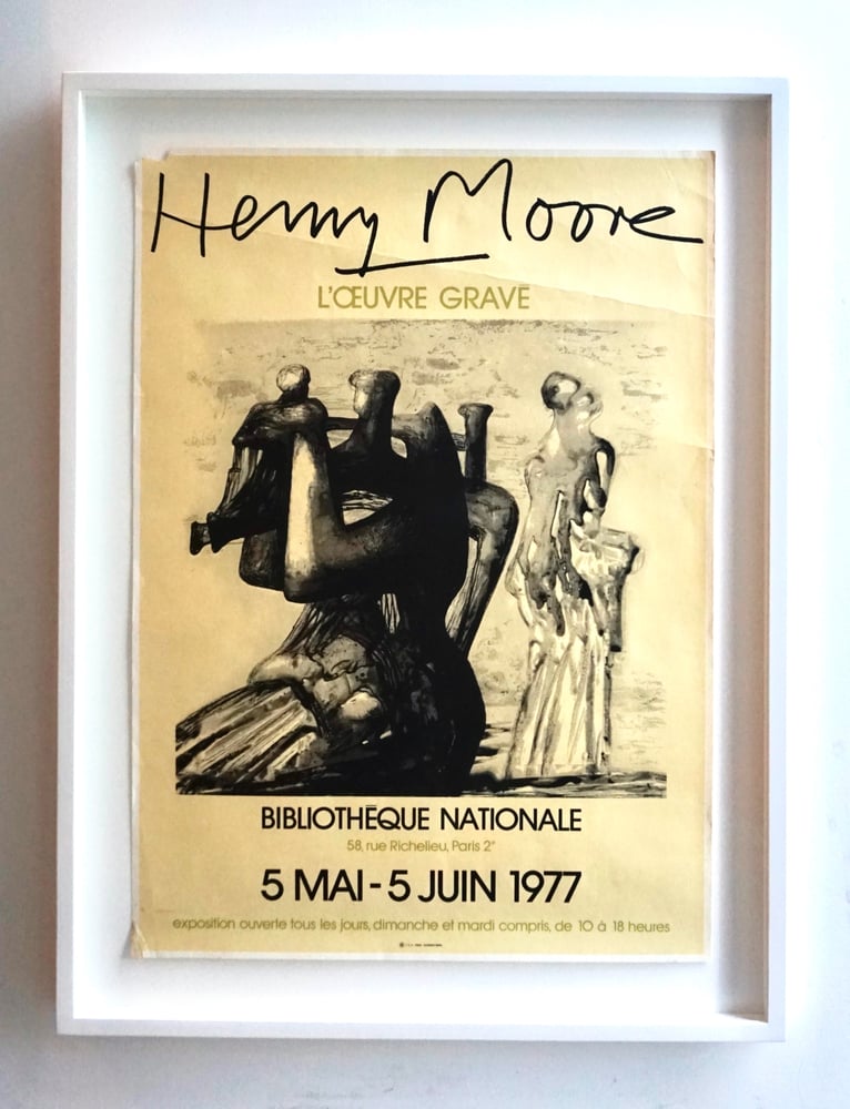 Image of henry moore / bibliothèque nationale poster / 30/111