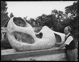 Image of henry moore / bibliothèque nationale poster / 30/111