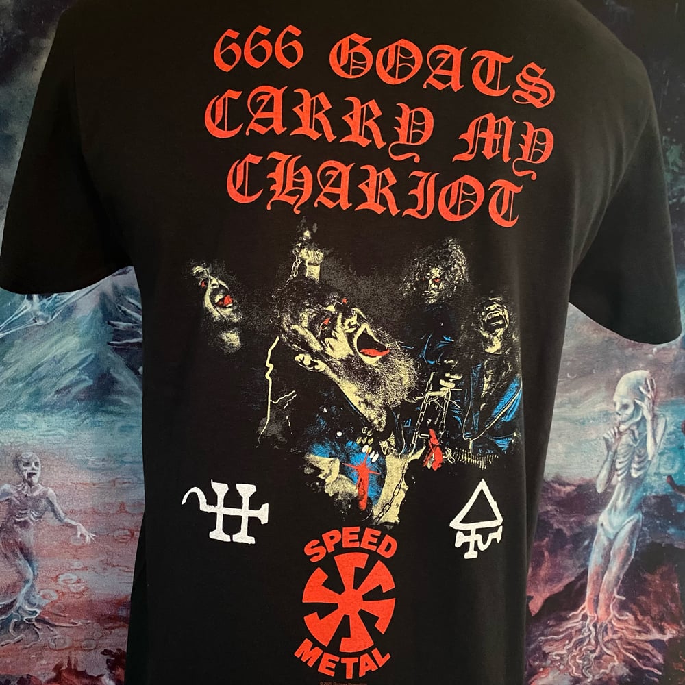 Butcher "666 Goats Carry My Chariot" T-shirt