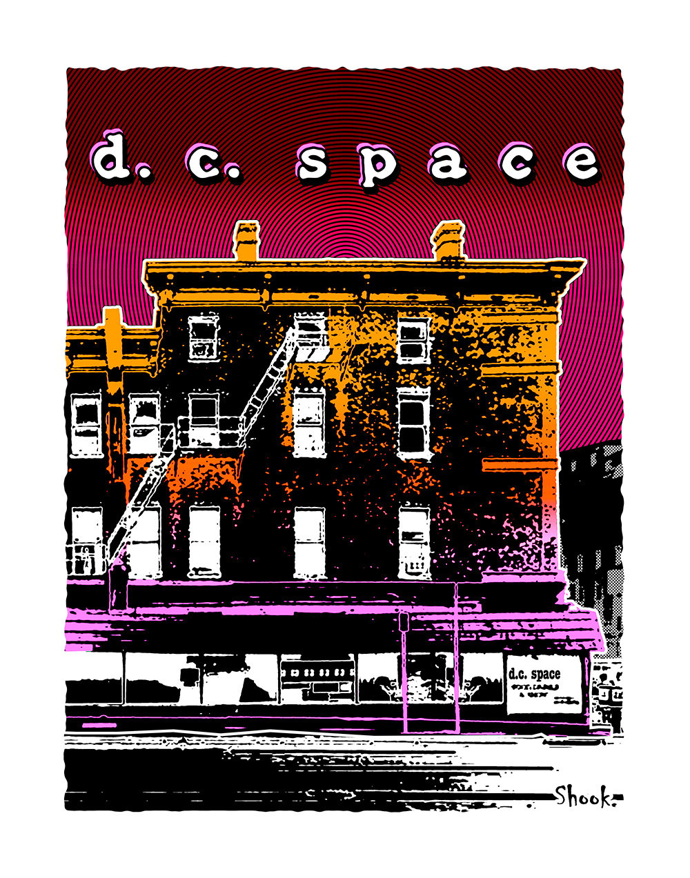 DC Space, Washington DC Giclée Art Print 2022 (Multi-size options)