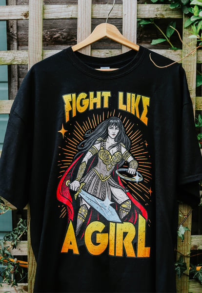 Image of "Fight Like A Girl" Warrior T-Shirt