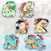 Image 5 of Gen 2 Starter Pokemon Stickers