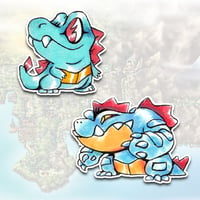 Image 4 of Gen 2 Starter Pokemon Stickers