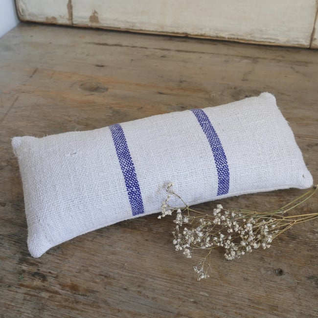 Grain Sack Lavender bag. Blue 2