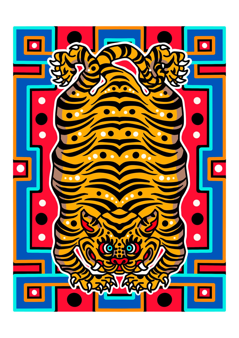 Tibetan tiger blanket