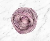 Image 2 of Strawberry Swirl Tweed Merino combed top 4 ounces BRAND NEW