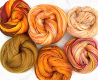 Image 1 of Orange Glow Fiber Blend Collection 150 grams/5.25 ounces