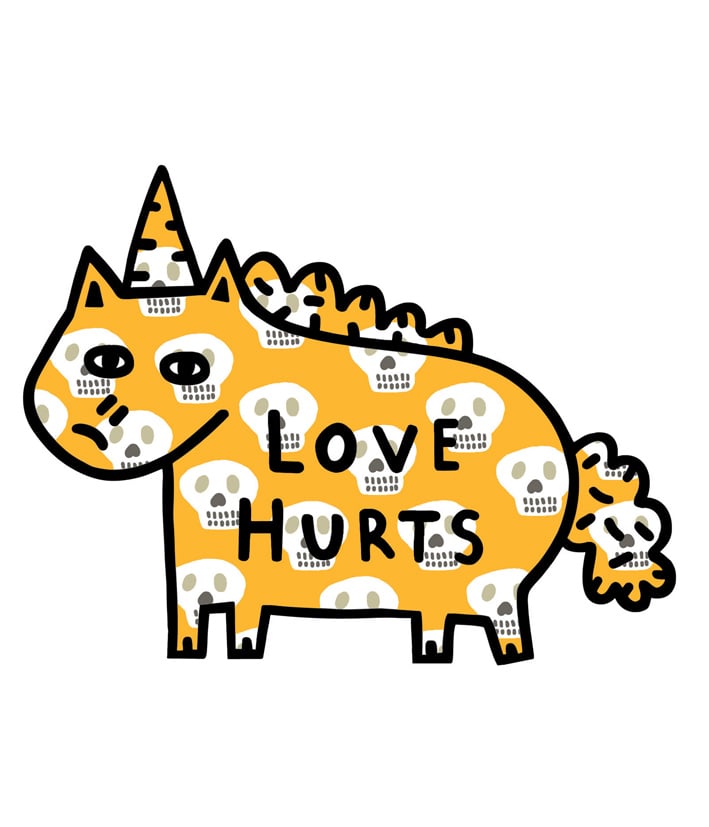 Image of Love Hurts Limited Edition Vinyl Sticker