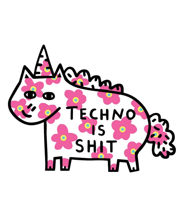 Image of Techno Limited Edition Vinyl Sticker