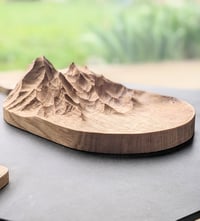 Image 1 of Plat "Pyrénées" sculpté en chêne