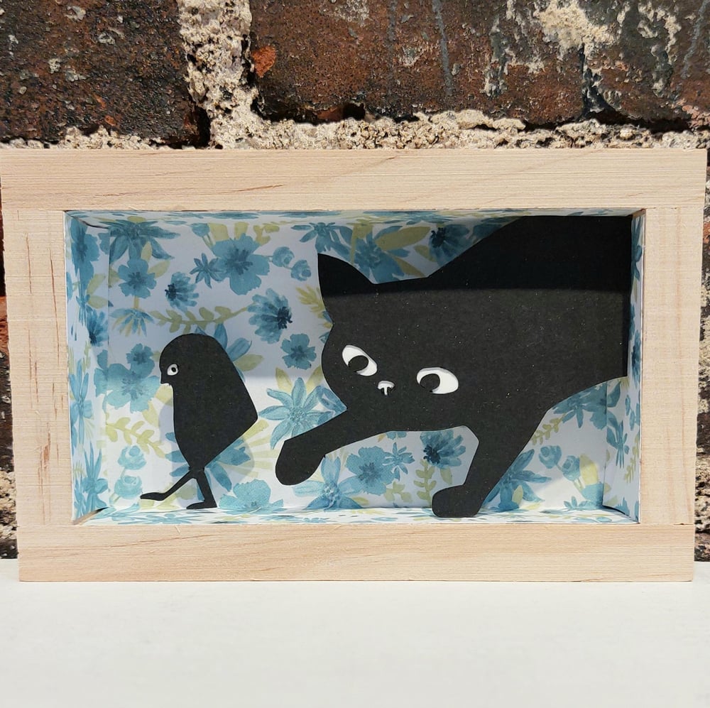 Image of Naughty Kitty Shadow Boxes (sold individually)