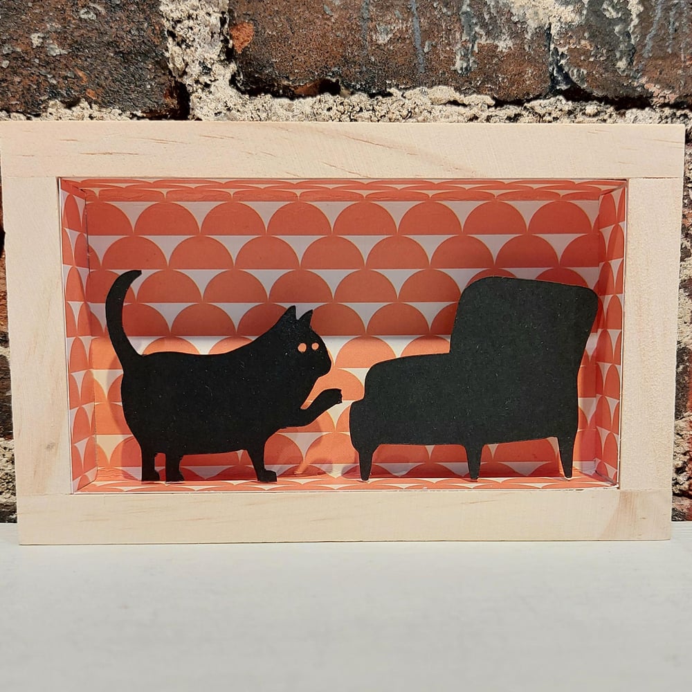 Image of Naughty Kitty Shadow Boxes (sold individually)