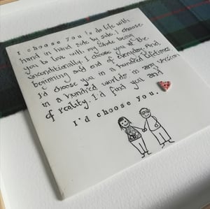 Image of Wedding/Anniversary Text Tile