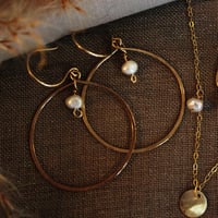 Image 1 of Eco Gold Orbit Hoops