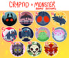 Cryptid & Monster Buttons!