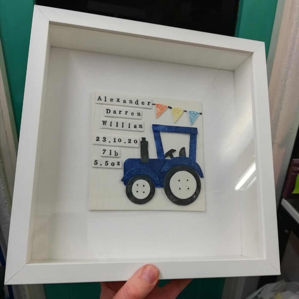 Image of Framed Tractor Tile