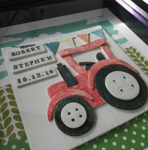 Image of Framed Tractor Tile