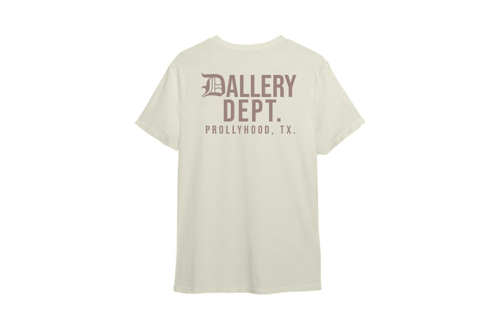 Image of DALLERY DEPT TEE (NATURAL/ALMOND)
